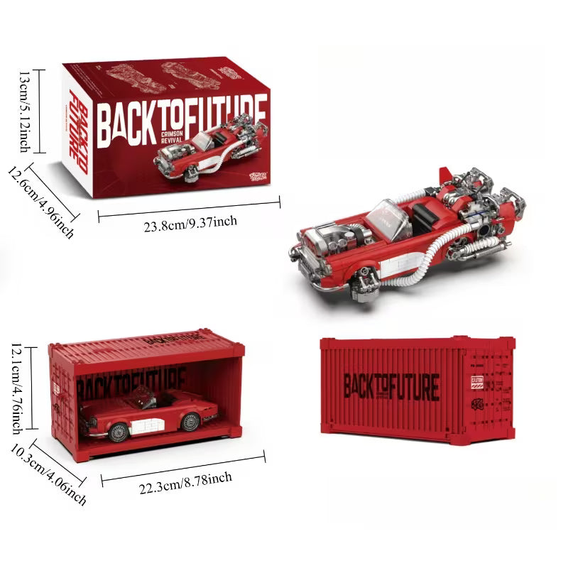 1017PCS Cyberpunk Sports Car Building Blocks Ideal Gift for Labor Day And Halloween Holiday Gifting, Hobby Enthusiast Ornament