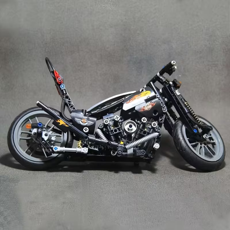 1000+ PCS Muscle Motorcycle Building Blocks, ABS Model Kit