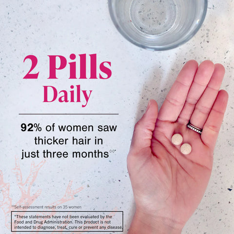 Hair Growth Support Supplement for Women – Thicker, Fuller-Looking Hair Formula (180 Tablets, Max Strength)
