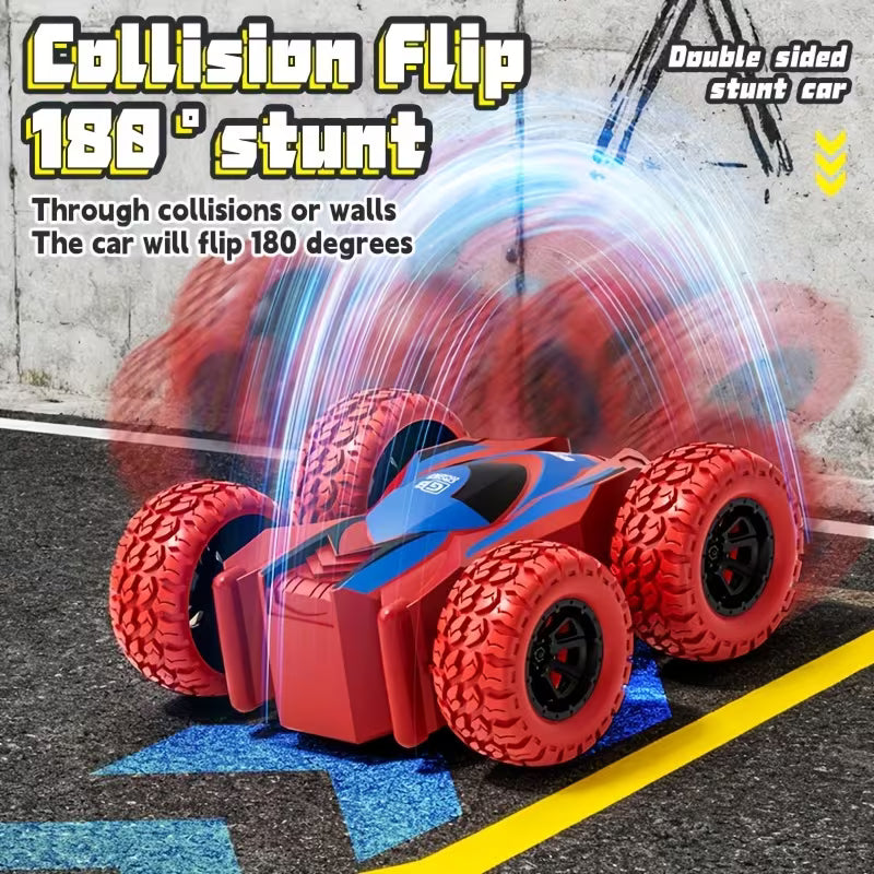 8pcs 360° Rotating Stunt Cars, Friction Powered Toy Cars