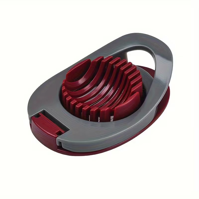 1pc Stainless Steel Egg Slicer, Multifunctional Kitchen Gadget, Manual Cutter for Eggs & Fruits