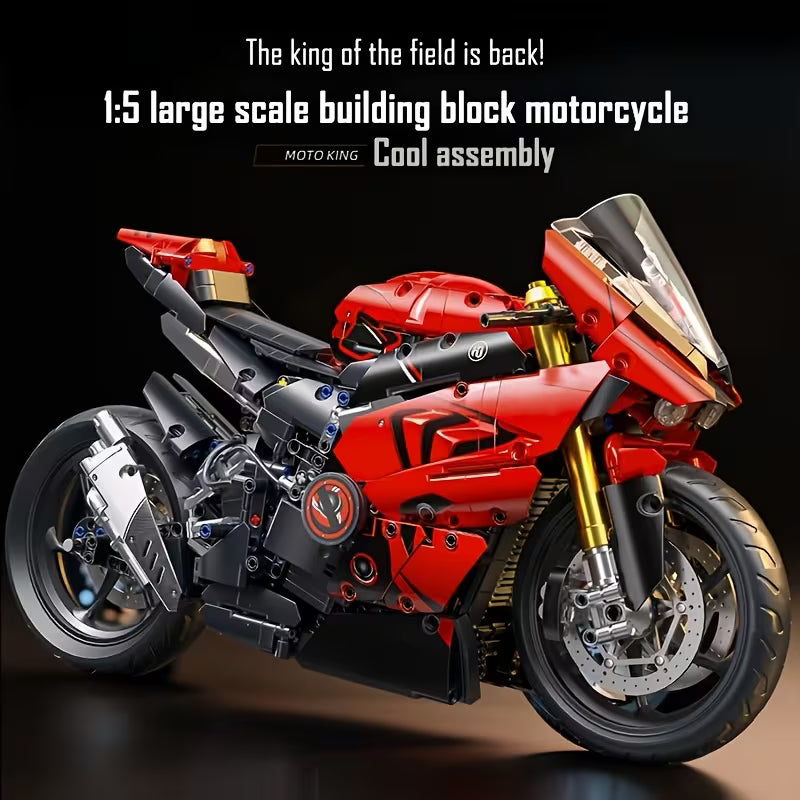 1:5 Super Large Motorcycle Building Blocks
