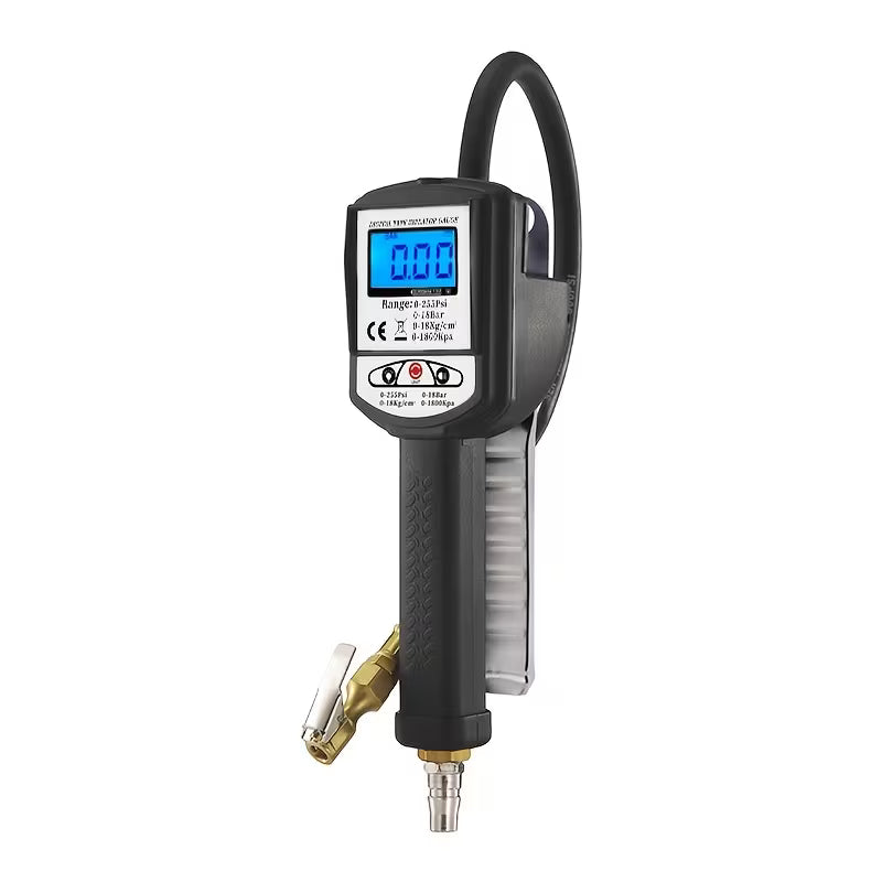 Tire Pressure Gauge • Large LCD Digital Display • Inflation Meter