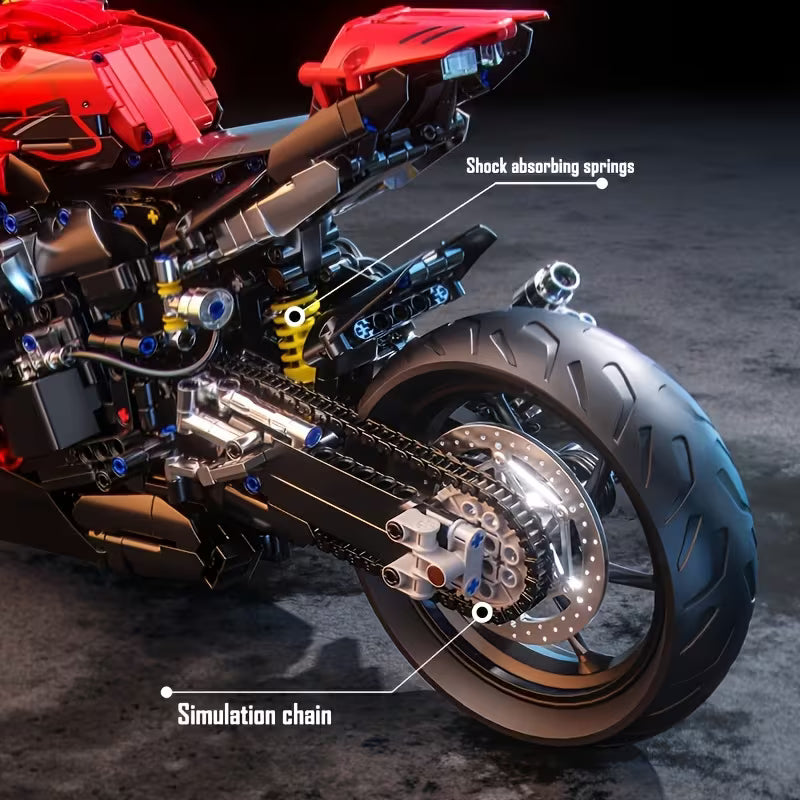 1:5 Super Large Motorcycle Building Blocks