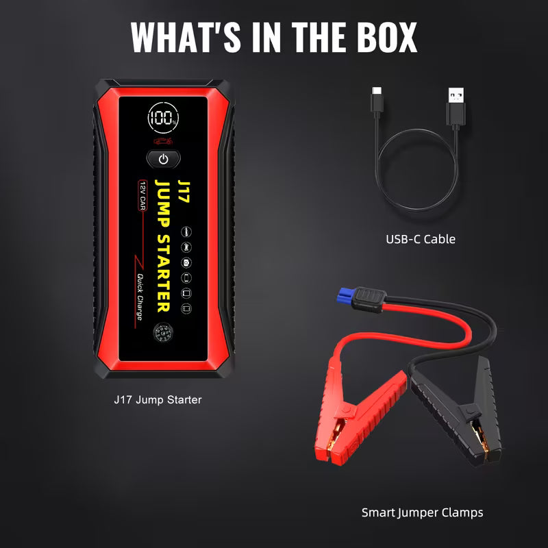 7000A Car Jump Starter Only Optional 7000A Jump Starter With Air Compressor, Jump Starter Para, Car Accessories Tools, LED Light,