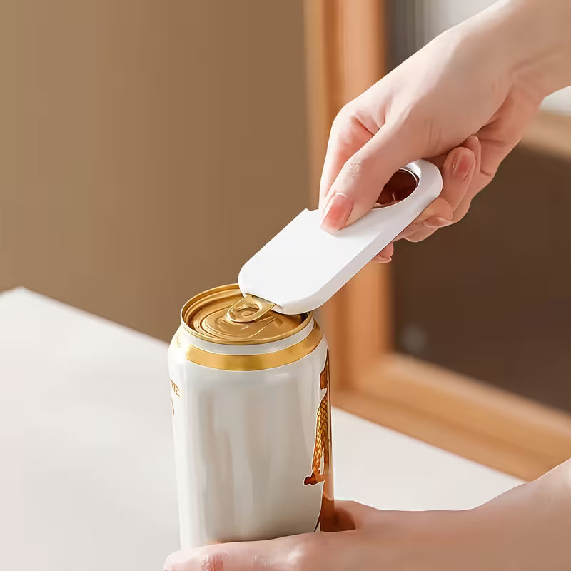 Stainless Steel Bottle Opener, 3-in-1 Can & Jar Opener, Easy Grip Lid Remover, Durable Kitchen Tool