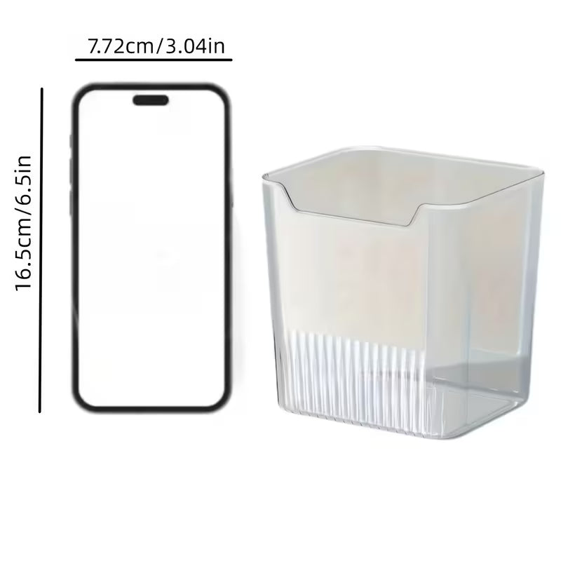Refrigerator Side Door Transparent Storage Box 3pcs Set - Food Storage Organizer for Vegetables, Fruits, Snacks & Spices
