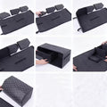 2pcs Car Trunk Organizer Set, Faux Leather Storage Bins, Extra Large Size, Lid Included