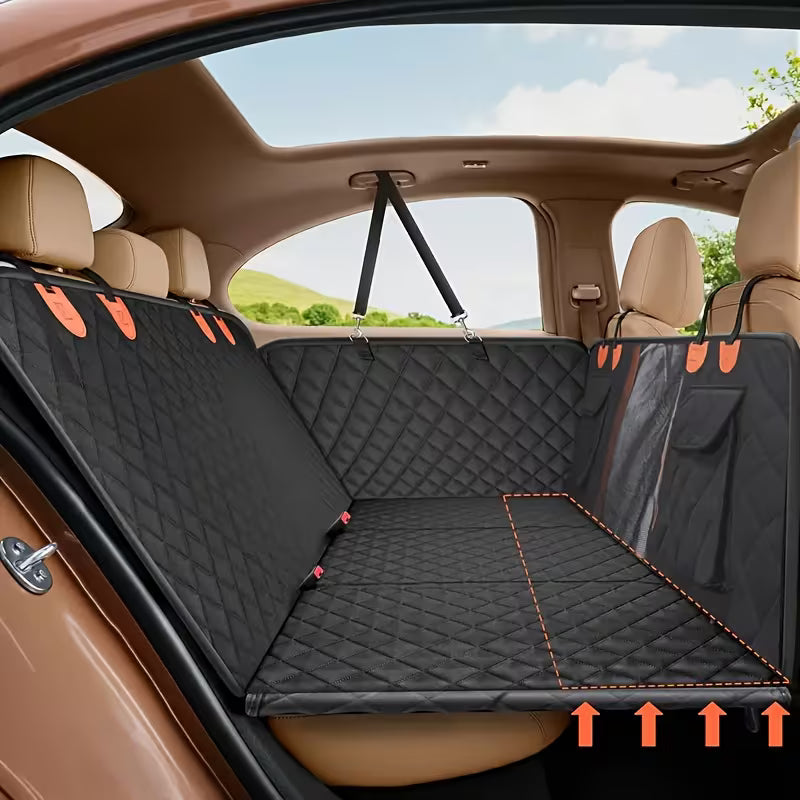 Dog Truck Seat Cover, Hard Bottom Dog Hammock for Cars, Pet Bed Extender for 2-4 Large Dogs, Universal XL