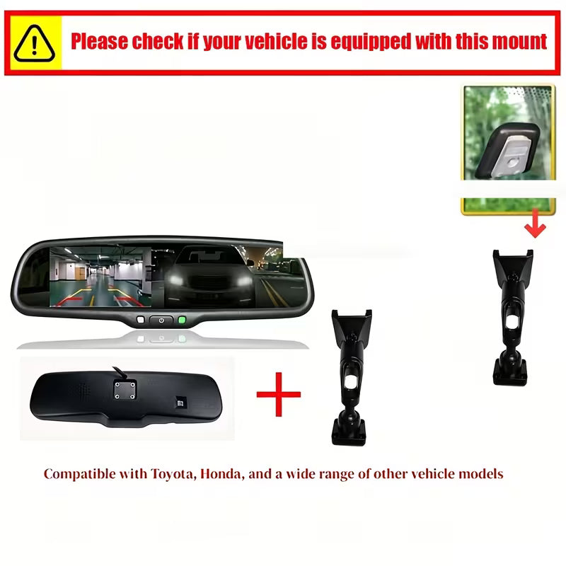 4.3-Inch TFT LCD Rearview Display for Vehicles, Compatible with Rearview Camera Systems, Suitable for Buick & Chevrolet