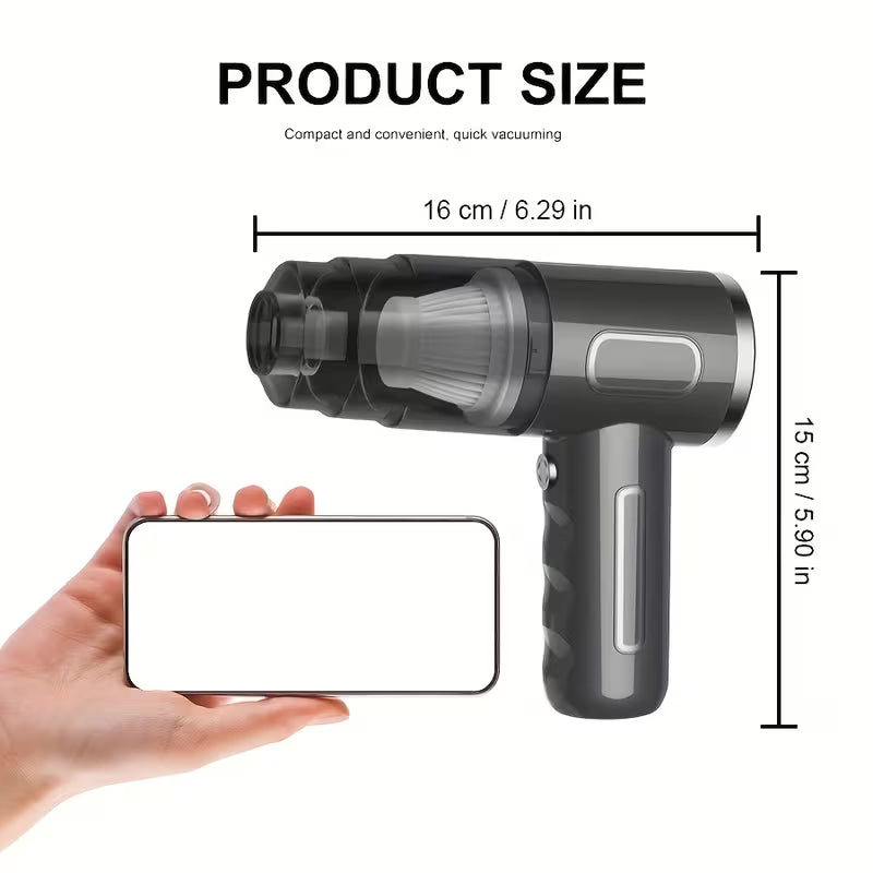 Powerful Handheld Vacuum Cleaner | Suitable for Cars, Homes, Offices, and Pet Hair Removal