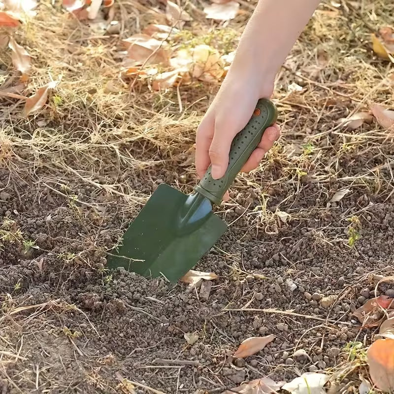1pc Metal Gardening Shovel, Ergonomic Handle, Rust-Proof & Durable, Digging, Planting & Weeding Tool