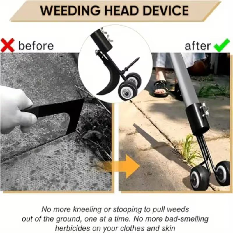 Garden Gap Weeding Hook Set, Portable Manual Weeding Tool, Two-in-One Grass Cutter & Lawn Edging Shovel