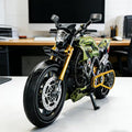 1:8 Large Scale Iron Knight Motorcycle Building Blocks