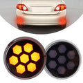2pcs Smoked LED Rear Bumper Reflectors Fog Brake Tail Light Lamps Compatible with for TOYOTA for SCION IQ 2011-2016, Sienna 2011, Corolla 2009-2010