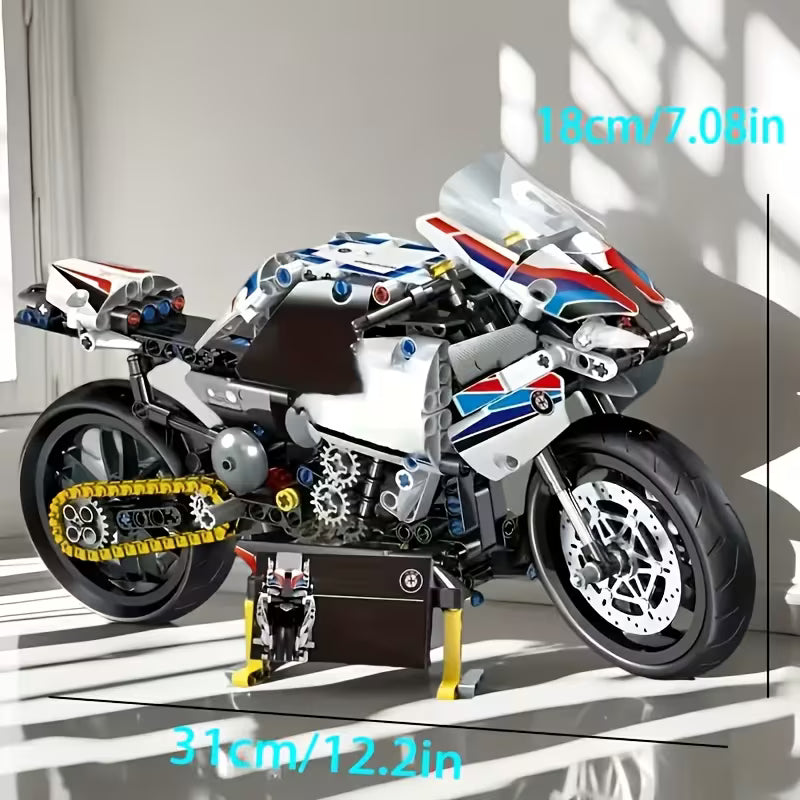 1000+ PCS R-Speed Track Motorcycle Building Blocks Set