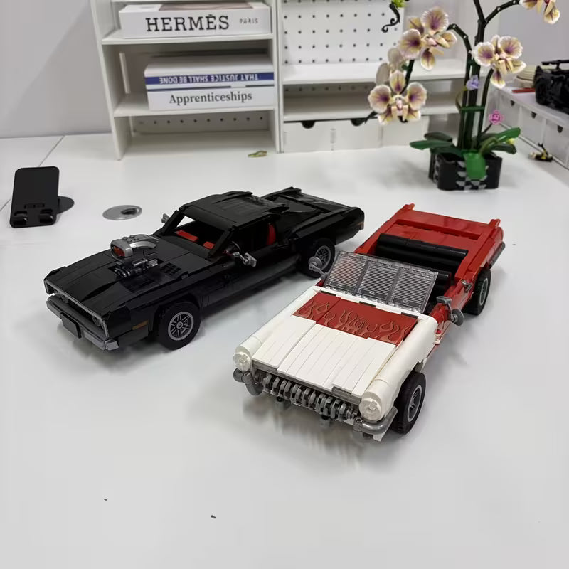 Super Car Building Blocks, Classic Car Building Blocks, Finely Detailed Sports Car Model, Educational Puzzle Toy, Suitable for Boys