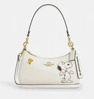 NWT Coach Peanuts Teri Shoulder Bag CBJ76 crossbody bag Snoopy Free Shipping New
