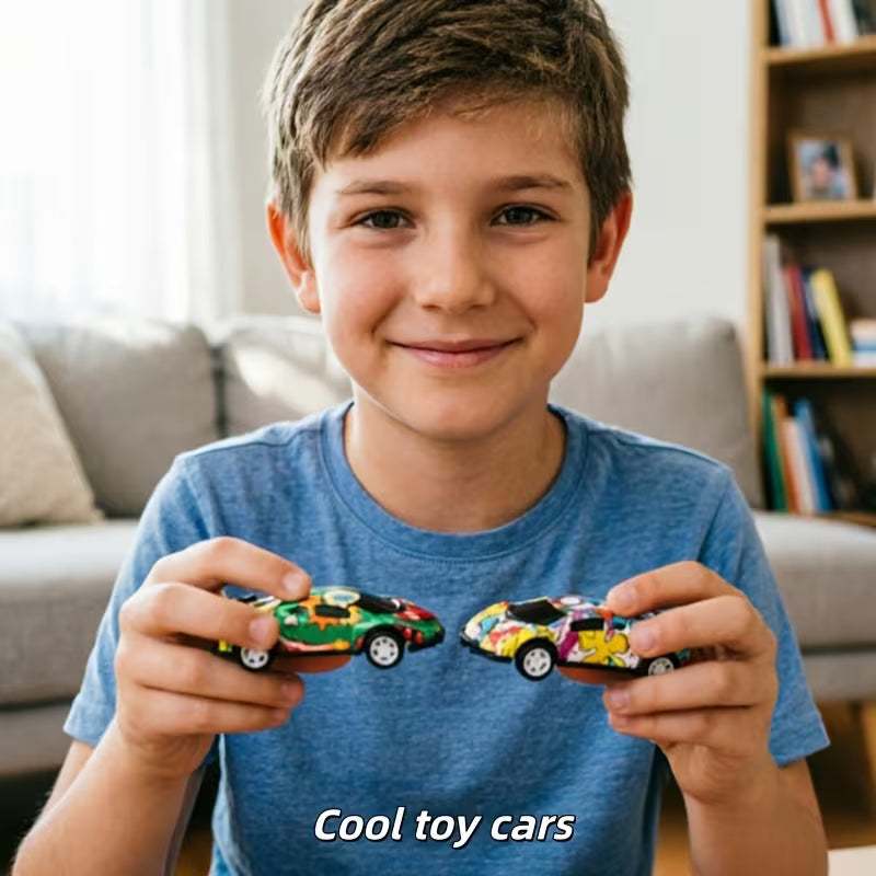 15Pcs Camo Pull-Back Alloy Racing Cars, Random Colors, Party Favor Toys