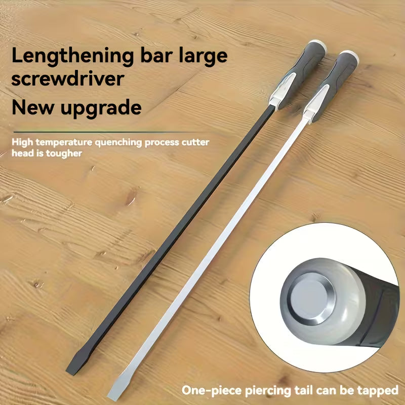 Extra-Large Flathead Screwdriver with a Striking Feature, Designed for Heavy-Duty Use