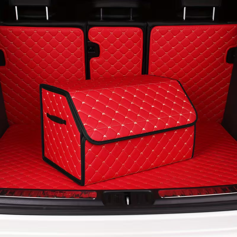 Car Trunk Organizer Box, Trunk Storage Box, Car Storage Box, Multiuse Tools Storage Bag for Tidying And Emergency Storage for Women Lady Heart-Shaped