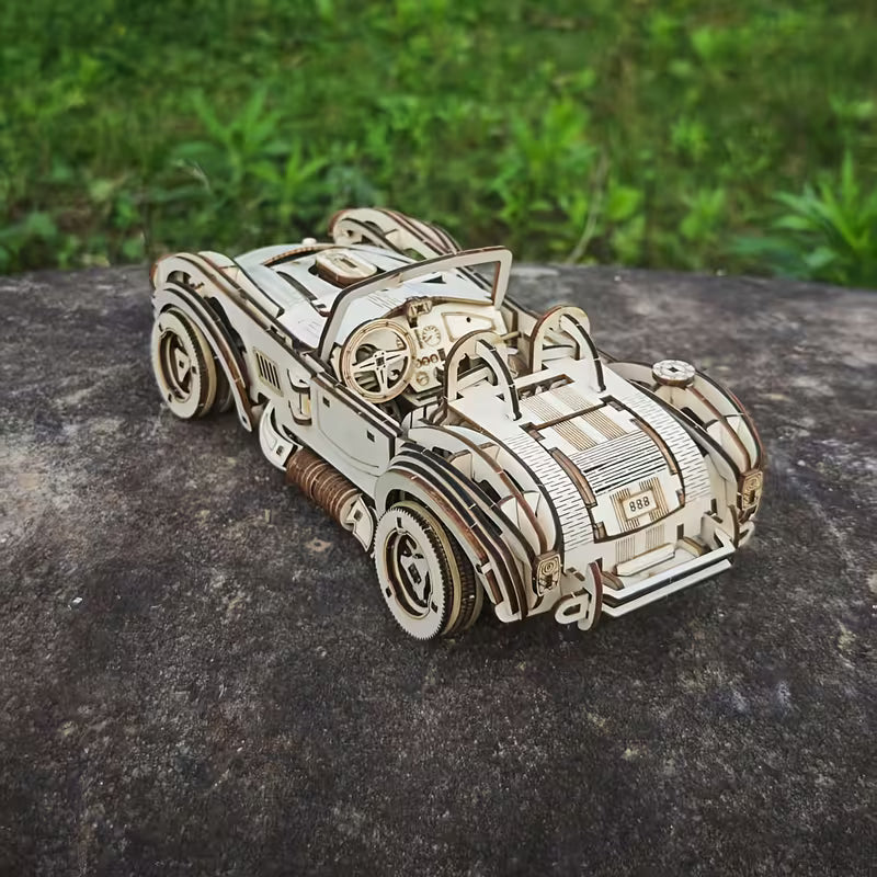 Build Your Own Cobra Racing 3D Wooden Puzzle Model Kit - A Fun And Educational DIY Gift