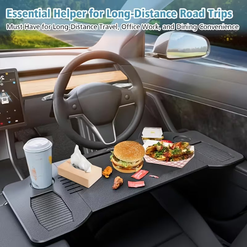 Portable Foldable Car Desk, ABS Material, Suitable for Drivers & Passengers, Tesla Y-3 Accessories