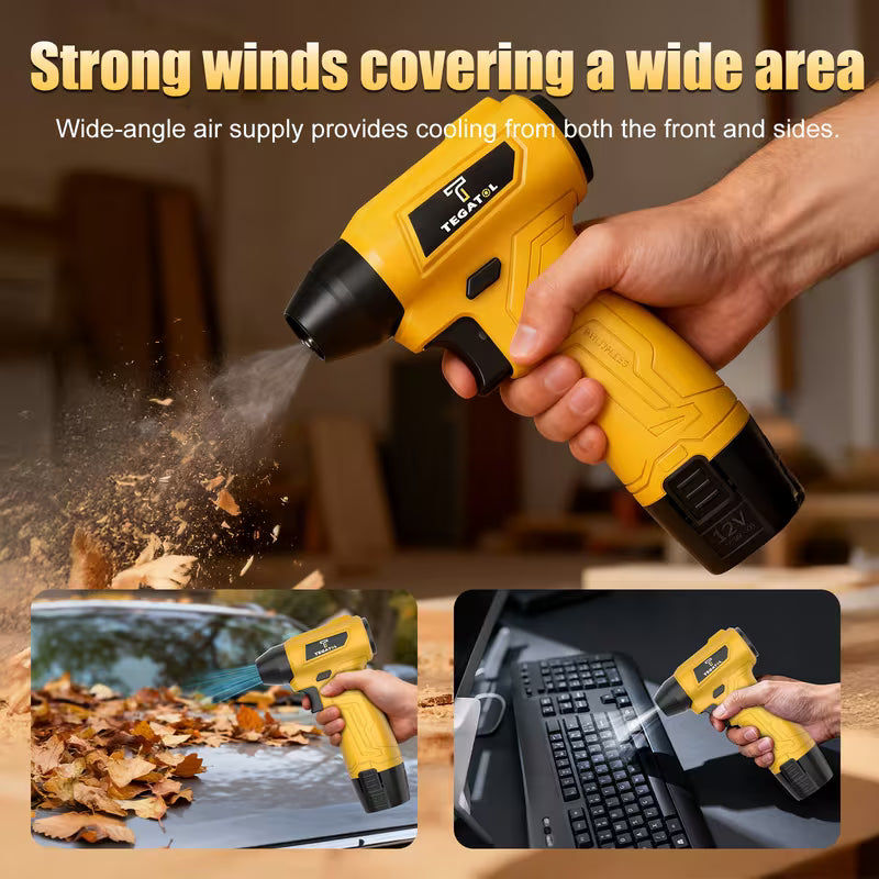 New Wireless Turbine Blade Blower, Upgraded for Both Blowing And Suction, High Endurance Lithium Battery