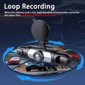 BCUOZ 360° Panoramic 4-Lens 1080P Full HD Dash Cam Set, 1080P Front +r/Left/R 720P Reaight All-Round Coverage,