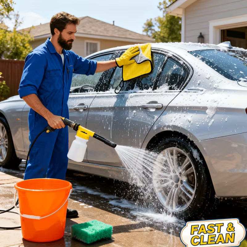 3pcs Car Wash Foam Bottle, Car Wash Water Gun, Metal Foam Sprayer, Home Set with Foam Car Wash Water Gun,
