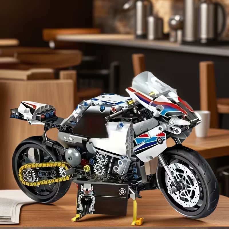 1000+ PCS R-Speed Track Motorcycle Building Blocks Set