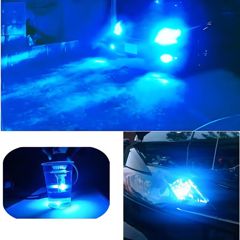 6pcs 8000K Ice Blue LED Headlight Bulbs, 9005 H11 H16/5202, High/Low Beam & Fog Lights
