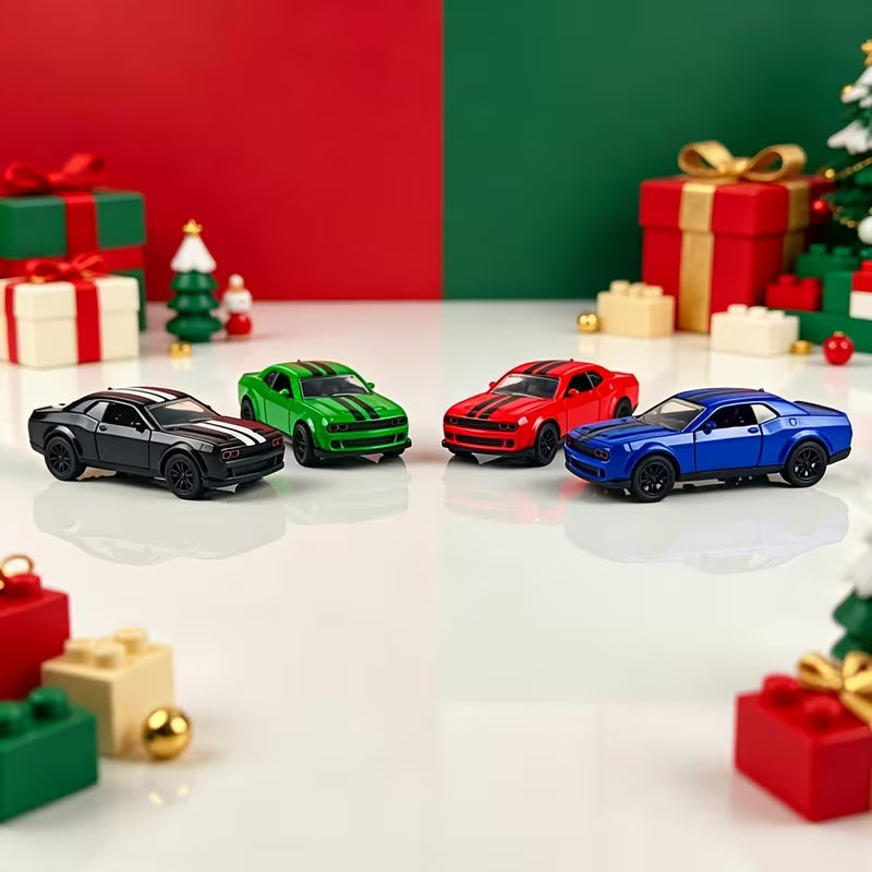 1:38 Scale Zinc Alloy Diecast Toy Car, Opening Doors, Rubber Tires, Pull-Back Action