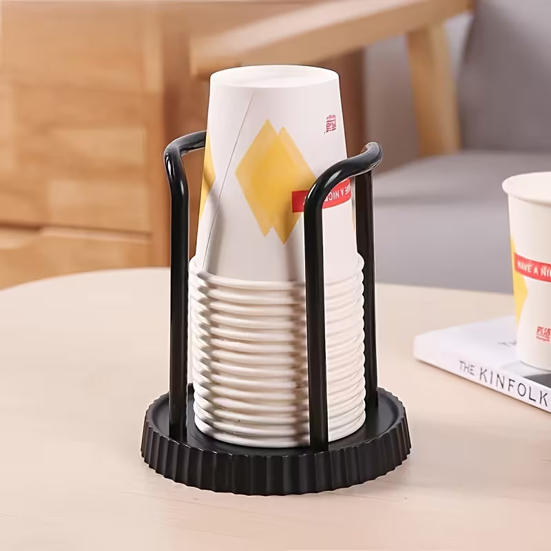 1pc Disposable Paper Cup Holder - Adjustable Plastic Tray, Multi-functional Cup Storage Rack