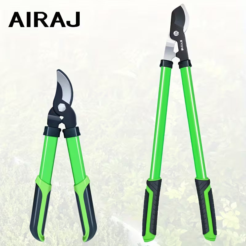 AIRAJ 1pc Ambidextrous Carbon Steel Pruning Shears, Modern Garden Trimmers for Indoor & Outdoor Gardening, Tree Branch Cutting