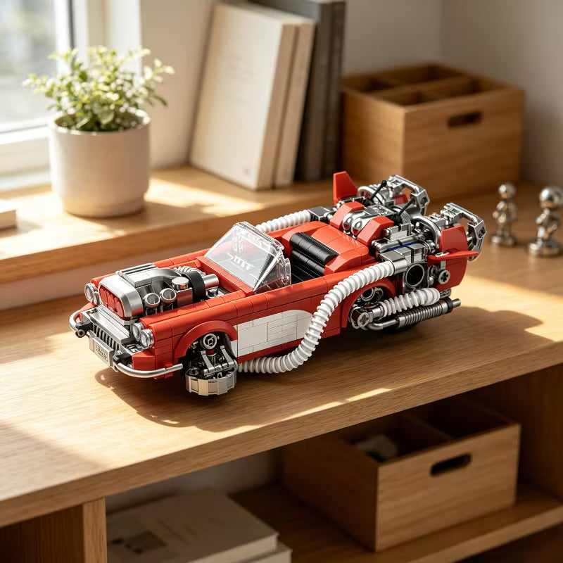 1017PCS Cyberpunk Sports Car Building Blocks Ideal Gift for Labor Day And Halloween Holiday Gifting, Hobby Enthusiast Ornament