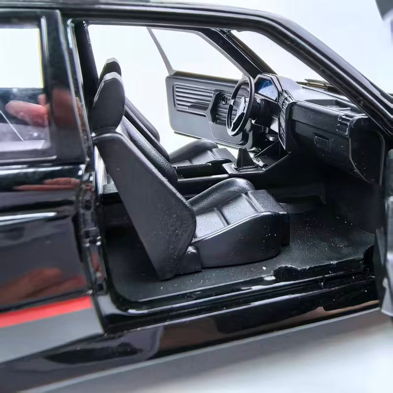 Premium 1:24 Scale, Alloy Luxury Car Model, Car Ornament, Miniature Model Car, Car Collectible, with Cool Garage Background Board Set. Comes with a Collection Base. Holiday Gift