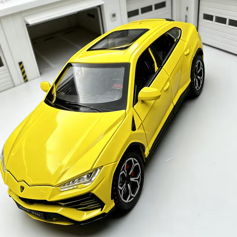 1:24 Premium Car Model, With Base, Base And Vehicle Are Fixed And Cannot Be Separated, Featuring A Cool And Fashionable Design Style, Made Of Durable Die-Cast Alloy