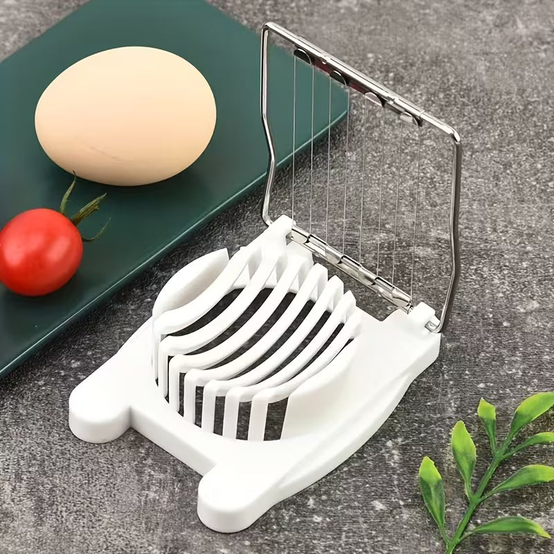 1 Egg Slicer, Stainless Steel Wire Cutter, Easy to Slice Eggs, Fruits & Vegetables