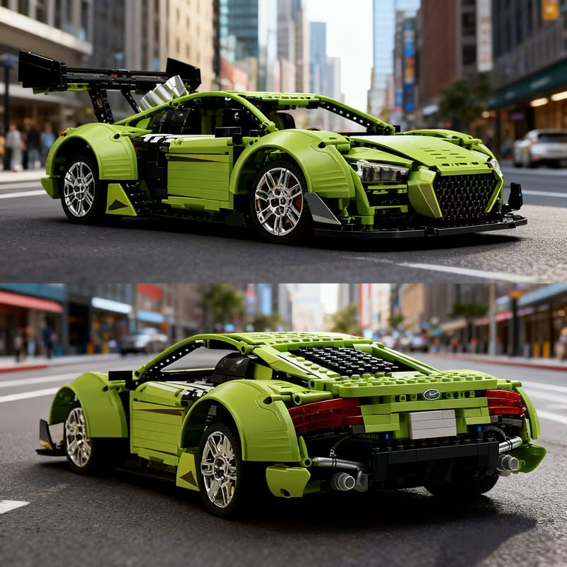 1:10 Scale Sports Car Building Blocks Set  Christmas Gift, Halloween Gift, Birthday Gift