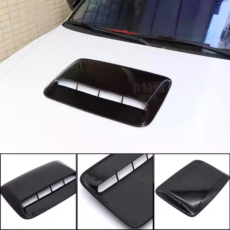 1/2/3pcs Universal Car Side Hood Scoop Bonnet Air Flow Intake Vent Decor Cover Kit