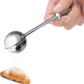 1pc Stainless Steel Baking Sieve, Loose Tea Leaf Steeper, Sugar Shaker Duster Sifter, One-Handed Kitchen Tool for Sugar, Flour, Spices & Herbs