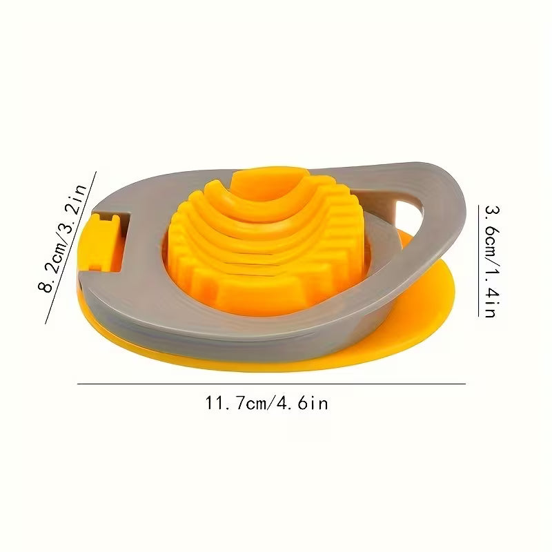 1pc Stainless Steel Egg Slicer, Multifunctional Kitchen Gadget, Manual Cutter for Eggs & Fruits