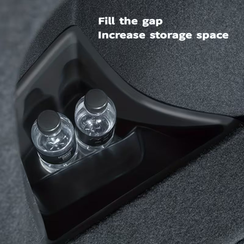 for 2023-2026 for Tesla Model 3 Boot Organiser Waterproof Boot Storage Box with Flap-Side Compartments Carpet-Style Model 3 Accessories Highland Set