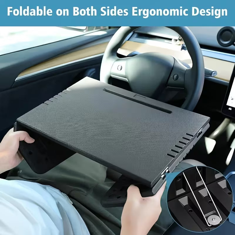 Portable Foldable Car Desk, ABS Material, Suitable for Drivers & Passengers, Tesla Y-3 Accessories