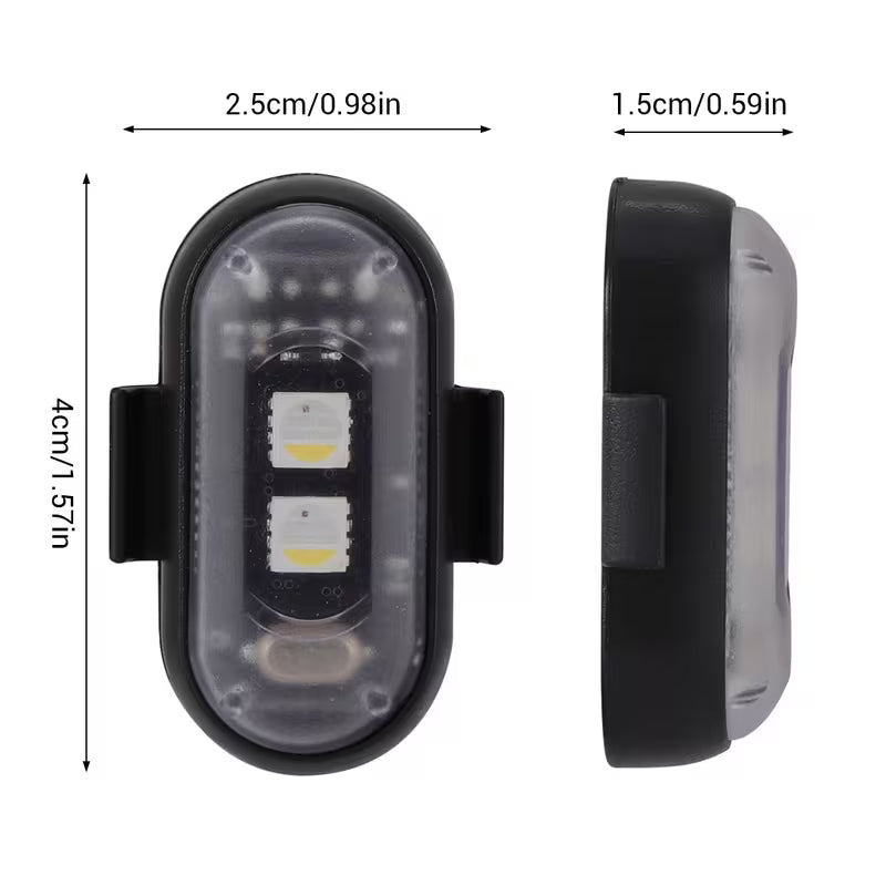 20 Pcs Car Wireless LED Strip Light Remote Control | Magnetic Vibration Lights with 8 Colors, USB Rechargeable, IP65 Waterproof,