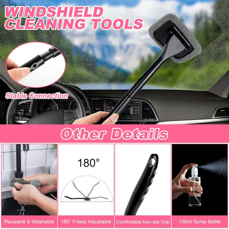 FCLUSLL 41pcs Car Cleaning And Washing Kit, Internal Detail Cleaning Kit, Equipped with High-power Handheld Vacuum Cleaner,