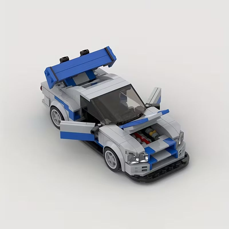 332pcs Classic Car Building Blocks | Retro Small Bricks MOC City Model Toys, Creative Car Model Toolkit, Christmas Gifts, ABS Building Set, Colors: and Grey