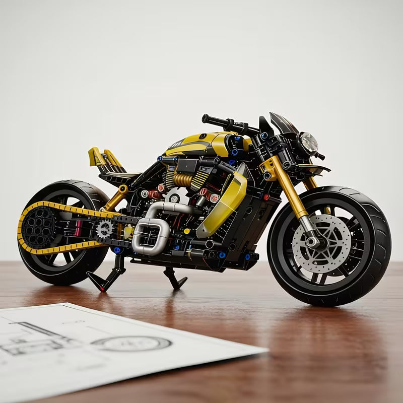 Retro Heavy Machine Building Blocks Set