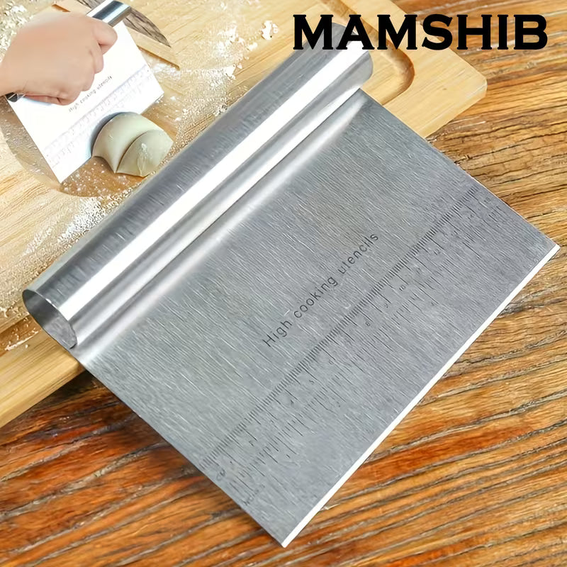 Stainless Steel Kitchen Spatula and Dough Tools - Durable Dough Cutter and Bread Cutter